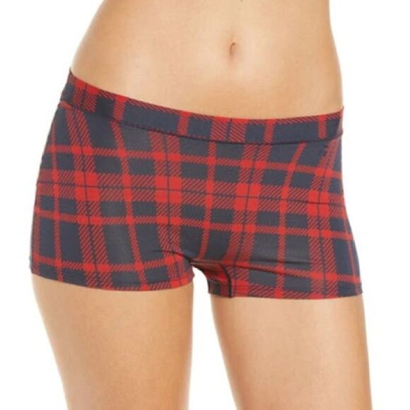 NWT New Tommy John Second Skin Plaid Print Boyshort Panties Size Small NEW - Picture 5 of 7